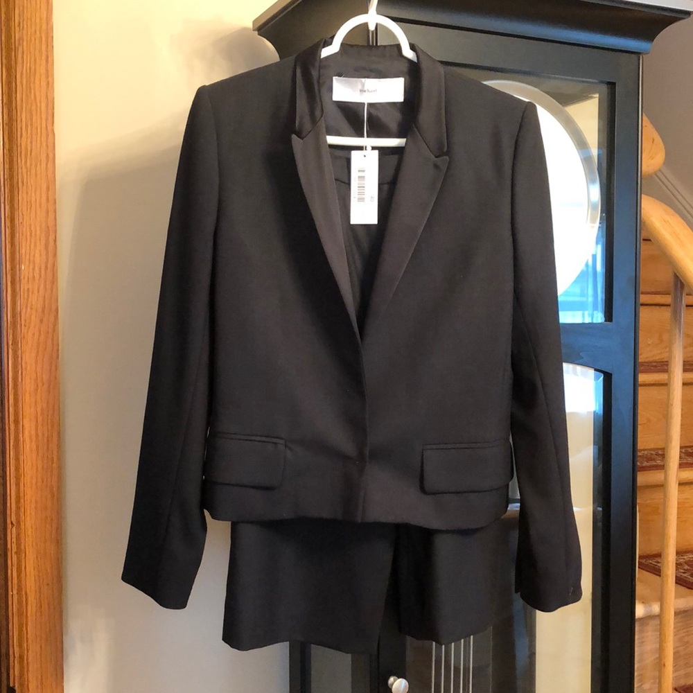 Cacharel black tuxedo style suit size E40 Medium/8
